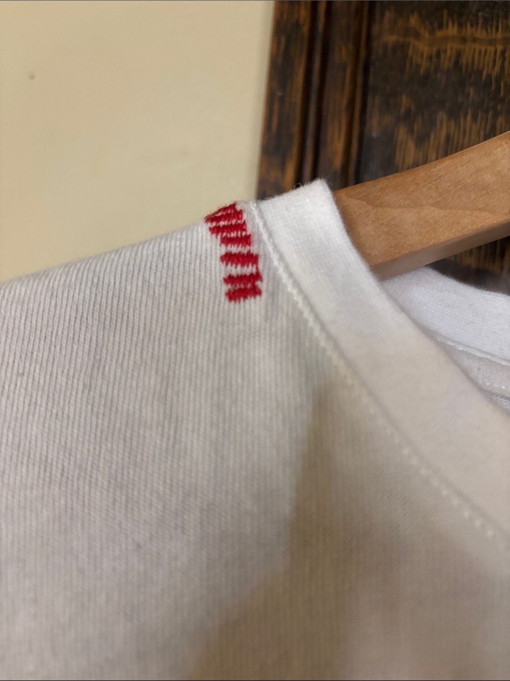 Stitched Cropped, White T-Shirt - Picture 6 of 9